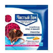 Чистый Дом гранулы от крыс и мышей с запахом сыра 125г 1/50 (Т/Э)
